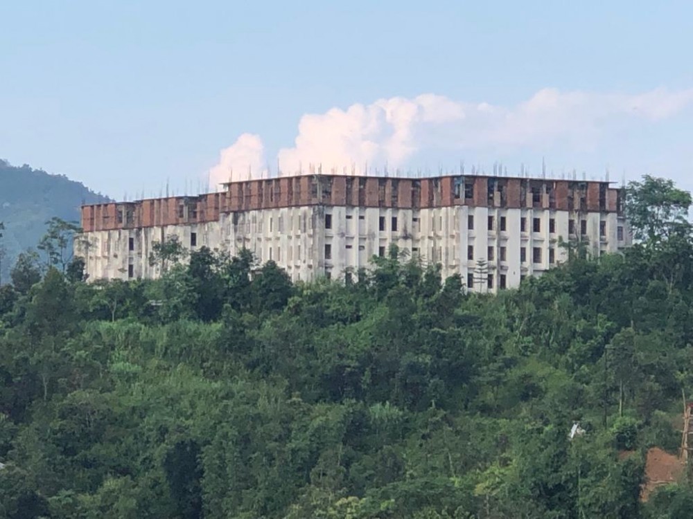 A view of under-construction Nagaland Institute of Medical Science and Research taken in October 2021. (Morung File Photo: For Representational Purposes Only)